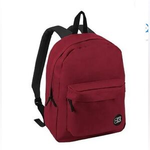 CLASSIC BACKPACK FOR GIRLS BOYS STORAGE OF SCHOOL BOOKS CLOTHES BURGUNDY